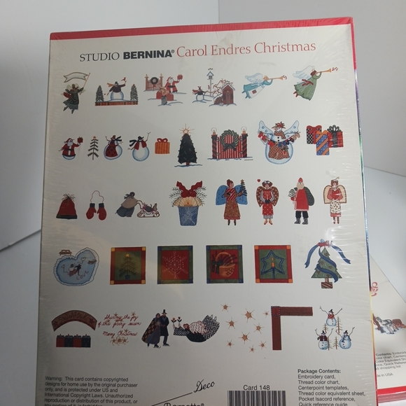 Studio Bernina Artista Embroidery Card Designs Christmas Carol Endres Bernette - Picture 7 of 9